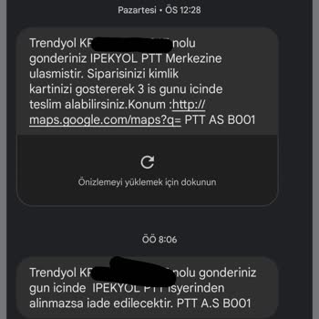 PTT Kargo Gelmeyen Paket Sorunu
