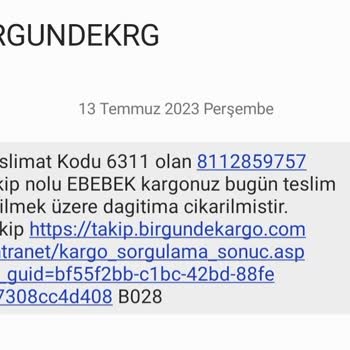 Ebebek Kargom Gelmedi Teslim Edildi Gözüküyor