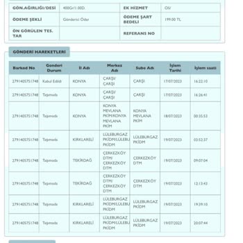 PTT Kargonun Kabusu!