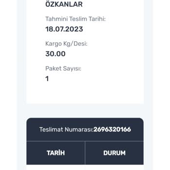 Aras Kargo'nun Paketimi Ulaştıramaması Ve Kaybetmesi
