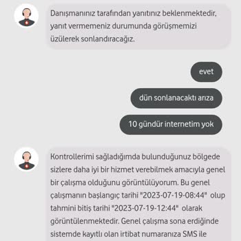 Vodafone Net Evde İnternet 11 Gündür Yok