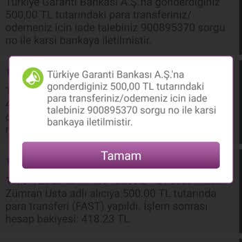 Enpara EFT İptali Yapılmadı