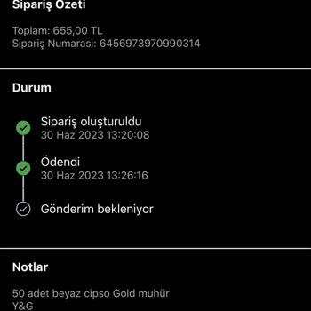 Sinem Dizayn Siparişimle İlgili Hiçbir Dönüş Alamıyorum