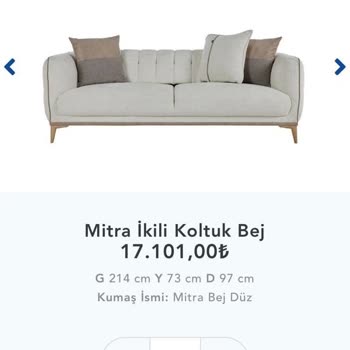 İstikbal Mitra Koltuk Ölçülerinin Sitede Yazılandan Farklı Olması