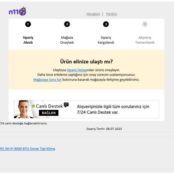 N11 Ürün Teslim Edilmedi Ama Alışveriş Tamamlandı