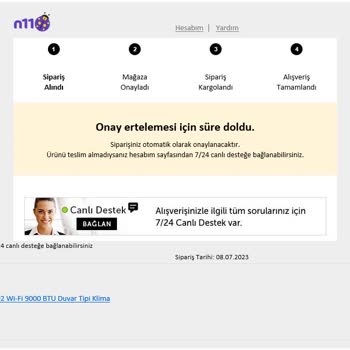 N11 Ürün Teslim Edilmedi Ama Alışveriş Tamamlandı
