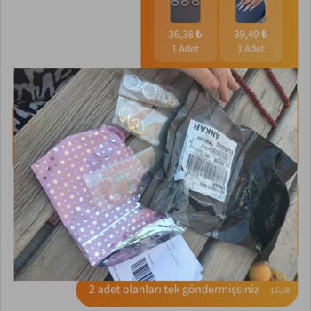 Ervalina Siparişim Eksik Geldi