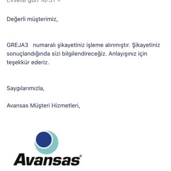 Avansas'ın Teslimat Beceriksizliği