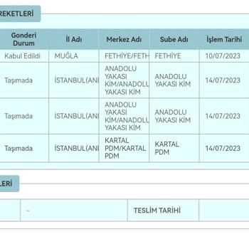 PTT Kargonun Göndermediği Ürün