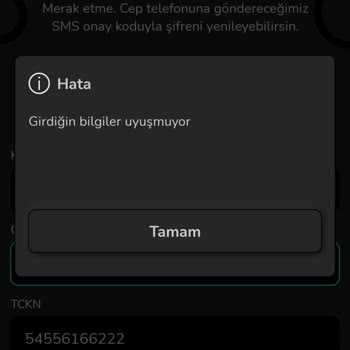 Nays Uygulaması Hatası Yeni Şifre Oluşturamama