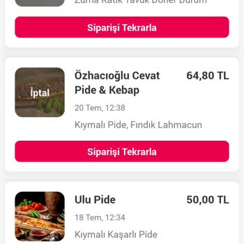 Yemeksepeti Sürekli Pişmanlık
