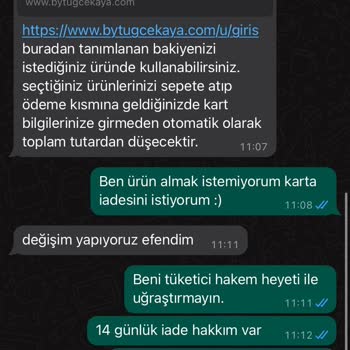 ! Bytugcekaya Para İadesi Yapmıyor!