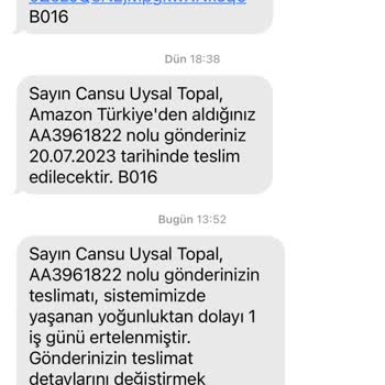 Amazon Kargo Teslim Edilmedi
