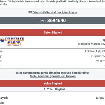 Obilet Habersiz Seyahat İptali Nedeniyle Mağdur Edilmem