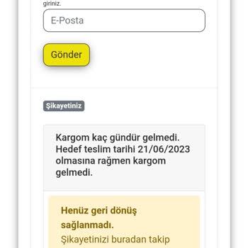 AGT Kurye (aynigunteslim.com) Kargomun 1 Aydır Gelmemesi