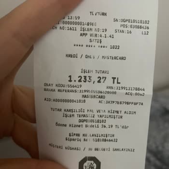 Tüvtürk Kredi Kartı Komisyon