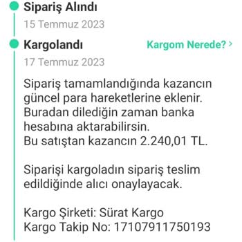 Sürat Kargo'da Gelinlik Kaybolması