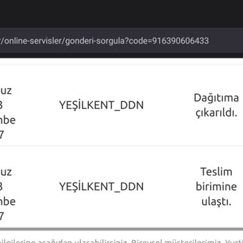 Yurtiçi Kargo Kargo Elime Ulaşmadı