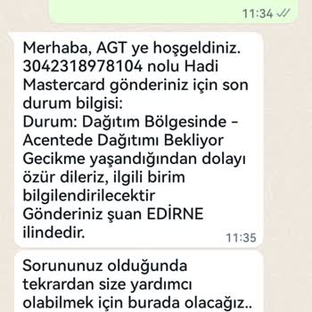 AGT Kurye (aynigunteslim.com) Kargonun Teslim Edilmemesi