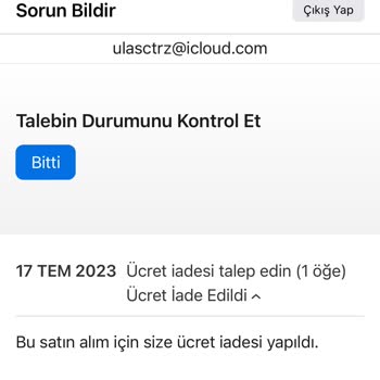 Apple Ücret İadesi Sorunu