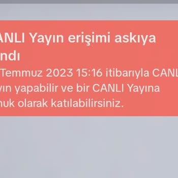 TikTok Canlı Yayın İhlal