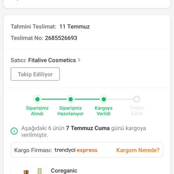 Trendyol Express Trendyol Kargodan Gelmeyen Ürünlerim