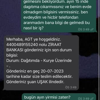 AGT Kurye İle Yaşadığım Teslimat Sıkıntısı