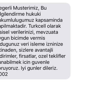 Turkcell Kişisel Verilerin Paylaşımı