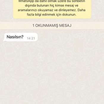 WhatsApp'tan Gelen Şüpheli Mesaj