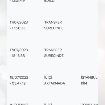 PTT Kargo PTT Geciken Kargo