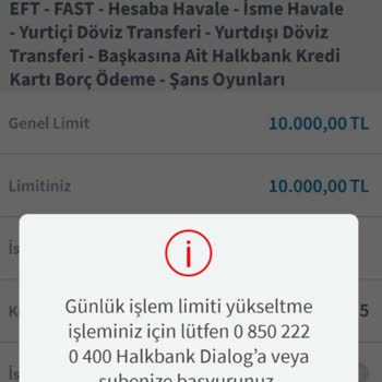 Halkbank Yurt Dışında Arama Yapmadan Para Limiti Artırma