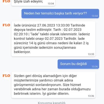 FLO Ayakkabı FLO Ücret İadesi