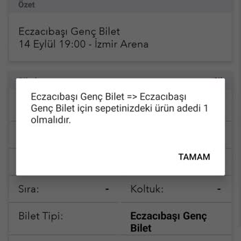 Passo Tamino Eczacıbaşı Genç Bilet İzmir