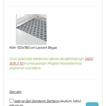 A101 İnternet Sipariş İptali