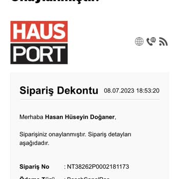 Hausport Metal Ayakkabılık Gelmedi