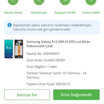 Çiçek Sepeti Üzerinde Yalan Beyan İle İade Reddi