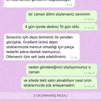 Bella Maison Ürün Tedarik Edilemedi