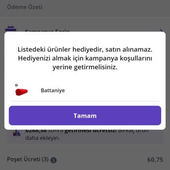 Getir Uygulaması Kampanya Hatası
