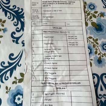 Yemek Sepeti Ve Popeyes'in Ürünü Soğuk Getirmesi Ve Oyalaması.