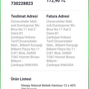 Pazarama'dan Aldığım Islak Mendillerde Sorun Var