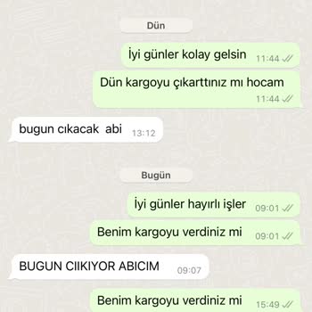 Yedek Parça Budur 3 Gündür Kargom Çıkmadı