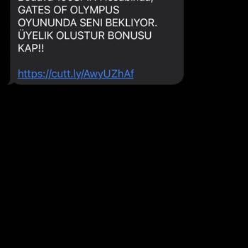 Vodafone Bahis Sitelerinden Gelen Mesaj
