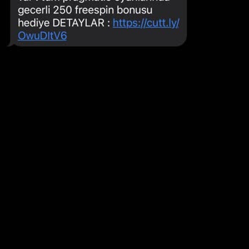 Vodafone Bahis Sitelerinden Gelen Mesaj