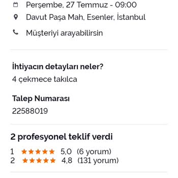 Armut Şikayet Mobilya Montaj