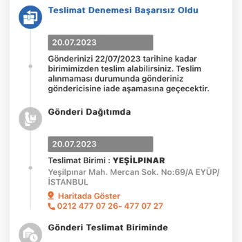 MNG Kargo Yeşilpınar Şubesi Dağıtım Yapmıyor