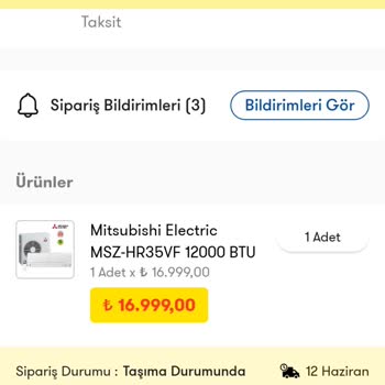 Şok Market Teslim Edilmeyen Klima