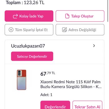 Pazarama Ürünü Göndermedi Hem De Dönüşü Çok Geç Oldu