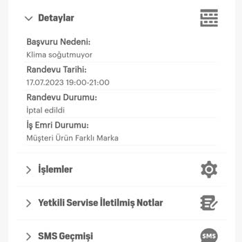 Arçelik Firmasının Servis Hizmeti Vermemesi
