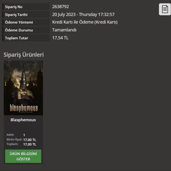 Playstore'dan Satın Aldığım Oyunun Kodunu Göremiyorum.