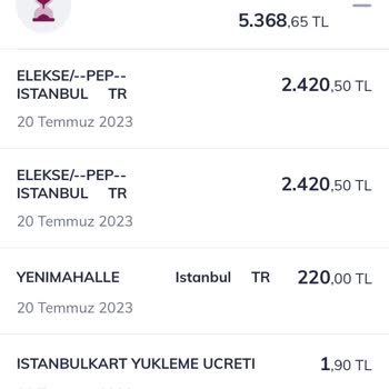 Elekse Ödeme Kuruluşu Hesaptan Para Çekilmesi